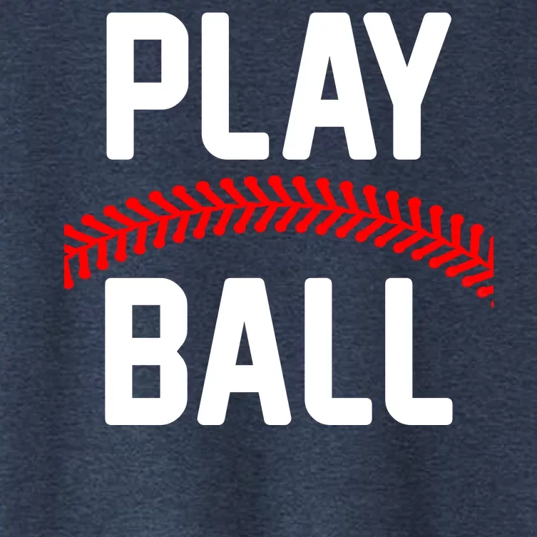 Play Ball Baseball and Softball Players Women's Crop Top Tee