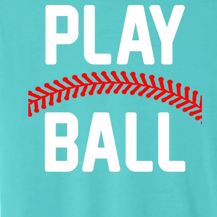 Play Ball Baseball and Softball Players ChromaSoft Performance T-Shirt