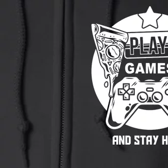 Play Games And Stay Home Full Zip Hoodie