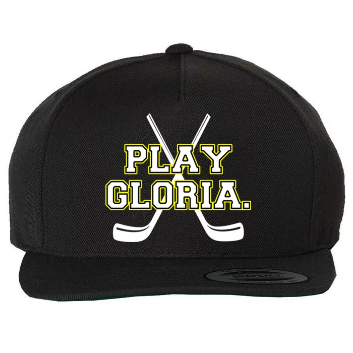 Play Gloria Hockey Wool Snapback Cap