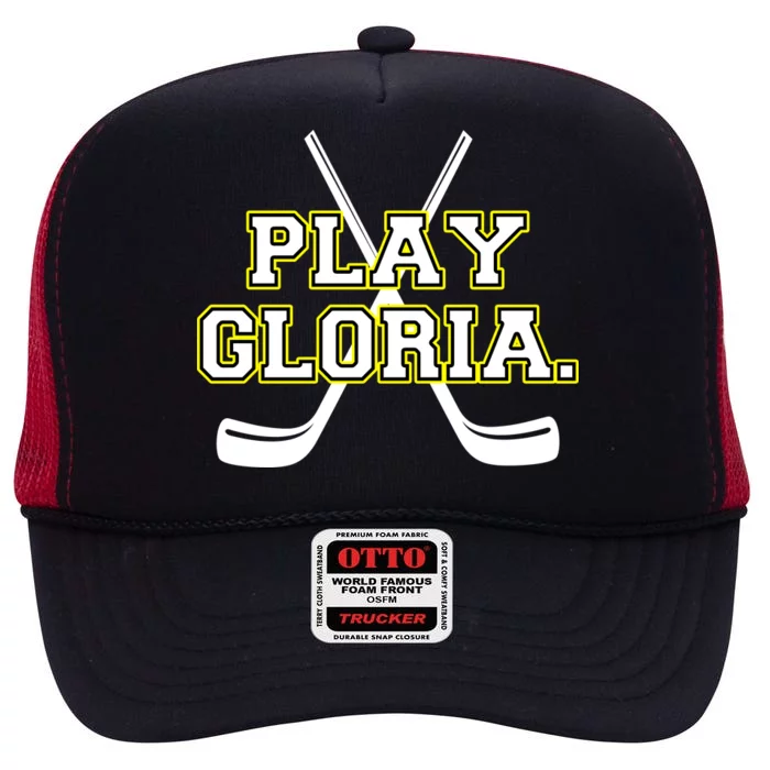 Play Gloria Hockey High Crown Mesh Trucker Hat