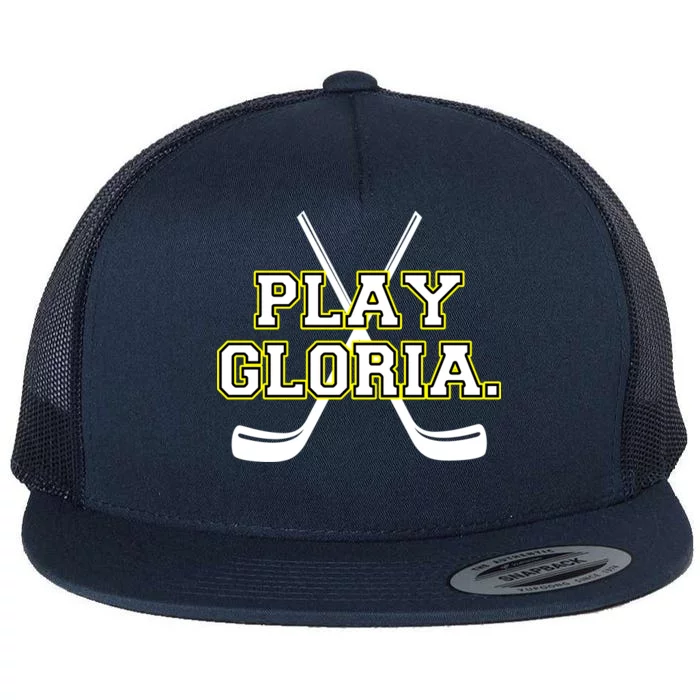 Play Gloria Hockey Flat Bill Trucker Hat