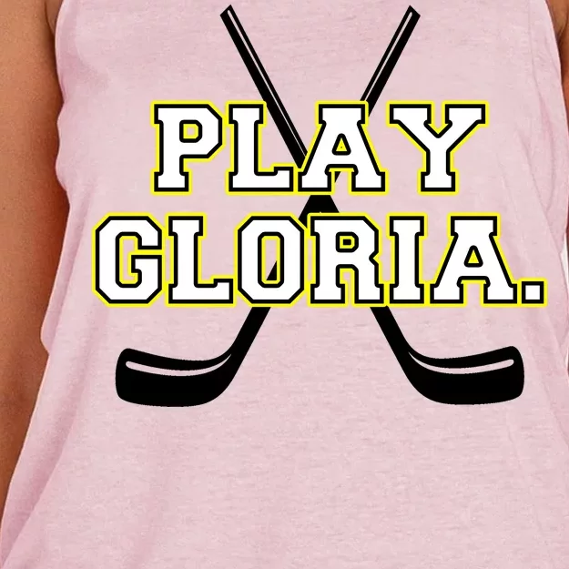 Play Gloria Hockey Women's Knotted Racerback Tank