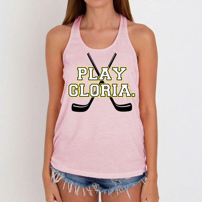 Play Gloria Hockey Women's Knotted Racerback Tank