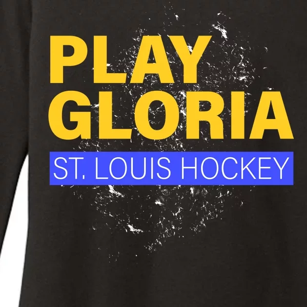 Play Gloria St. Louis Hockey Womens CVC Long Sleeve Shirt