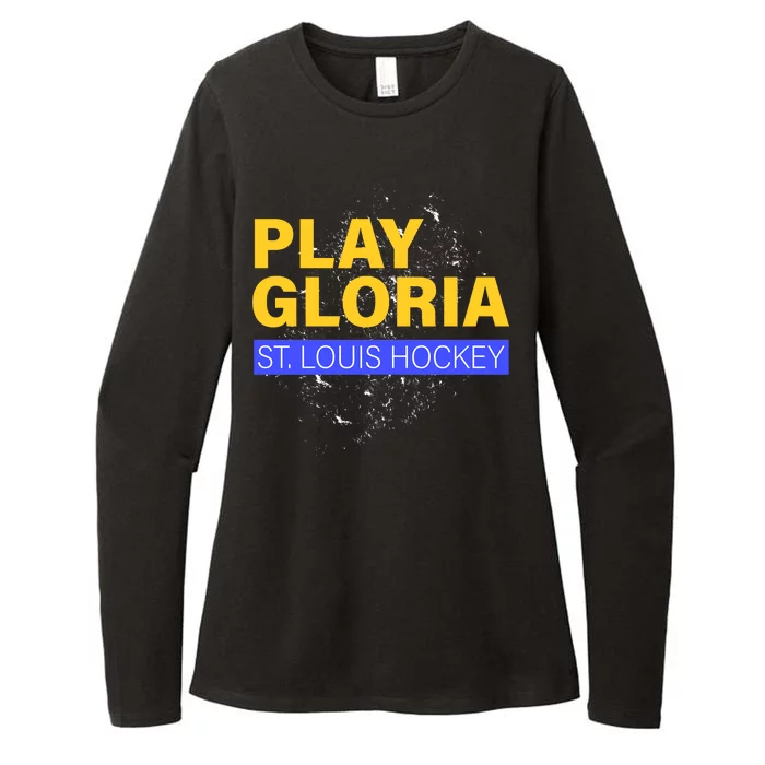 Play Gloria St. Louis Hockey Womens CVC Long Sleeve Shirt