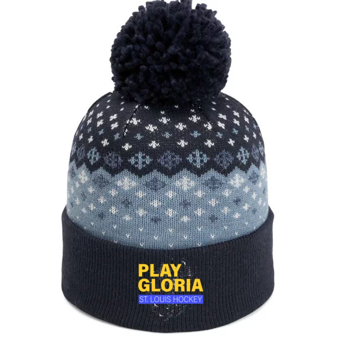 Play Gloria St. Louis Hockey The Baniff Cuffed Pom Beanie