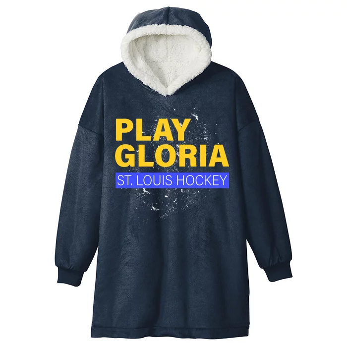 Play Gloria St. Louis Hockey Hooded Wearable Blanket