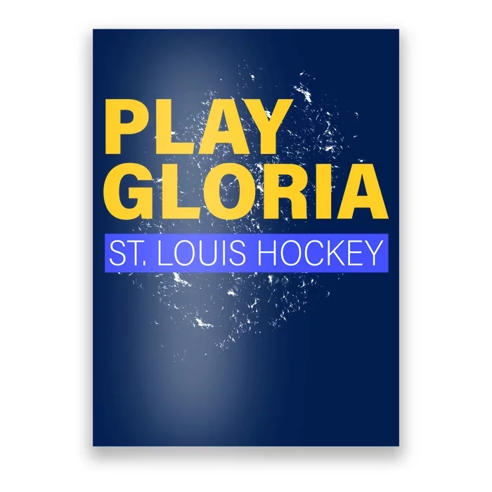 Play Gloria St. Louis Hockey Poster