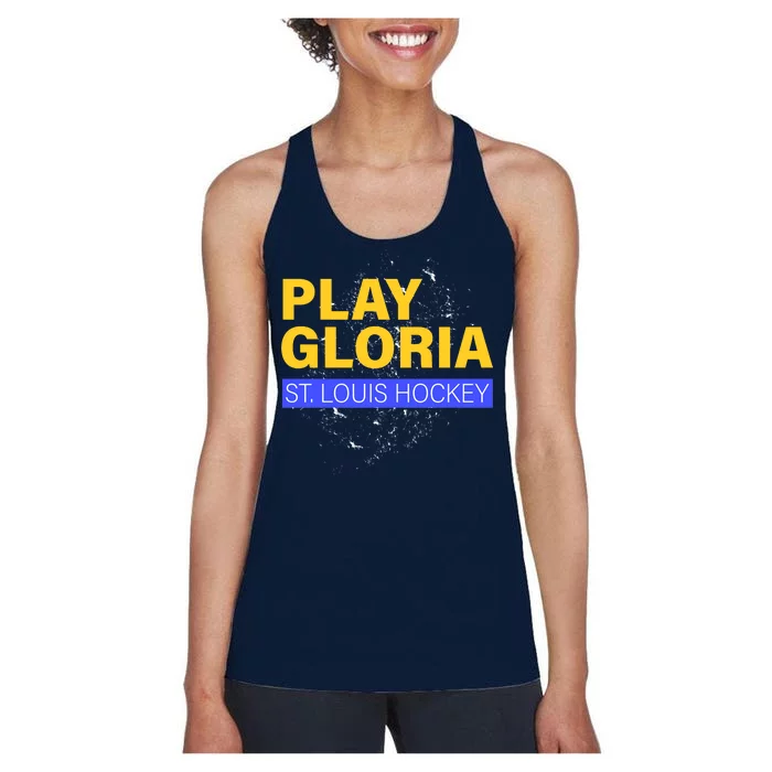 Play Gloria St. Louis Hockey Women's Racerback Tank