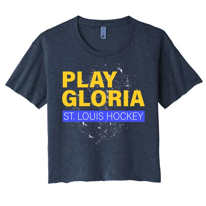 Play Gloria St. Louis Hockey Women's Crop Top Tee