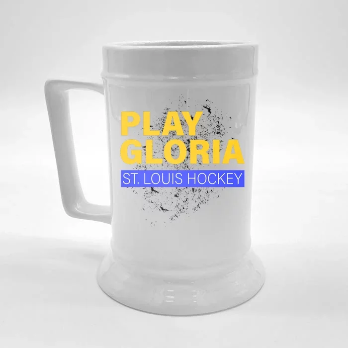 Play Gloria St. Louis Hockey Front & Back Beer Stein