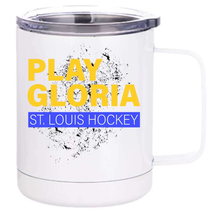 Play Gloria St. Louis Hockey Front & Back 12oz Stainless Steel Tumbler Cup