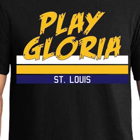 Play Gloria St. Louis Hockey Stripes Pajama Set