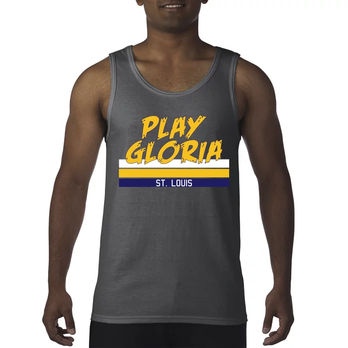 Play Gloria St. Louis Hockey Stripes Tank Top