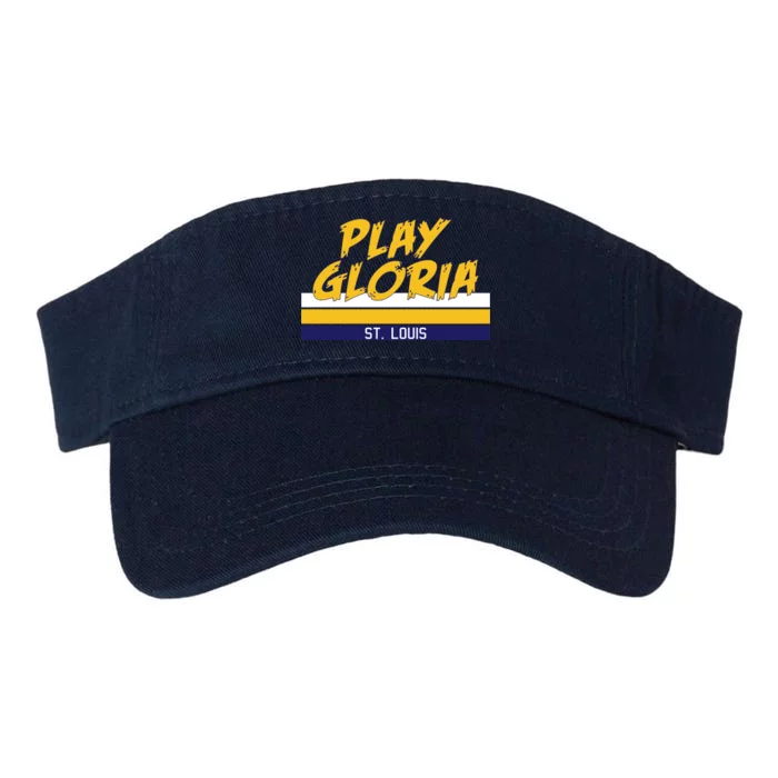 Play Gloria St. Louis Hockey Stripes Valucap Bio-Washed Visor