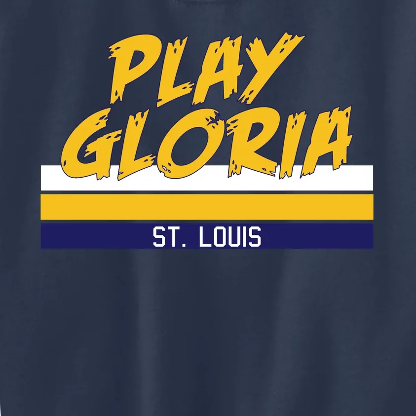 Play Gloria St. Louis Hockey Stripes Kids Sweatshirt