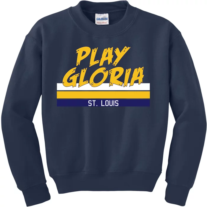 Play Gloria St. Louis Hockey Stripes Kids Sweatshirt