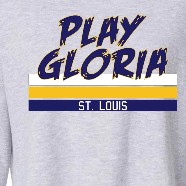 Play Gloria St. Louis Hockey Stripes Cropped Pullover Crew