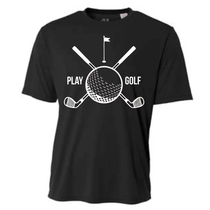 Play Golf Golfball Clubs Crossbones Cooling Performance Crew T-Shirt