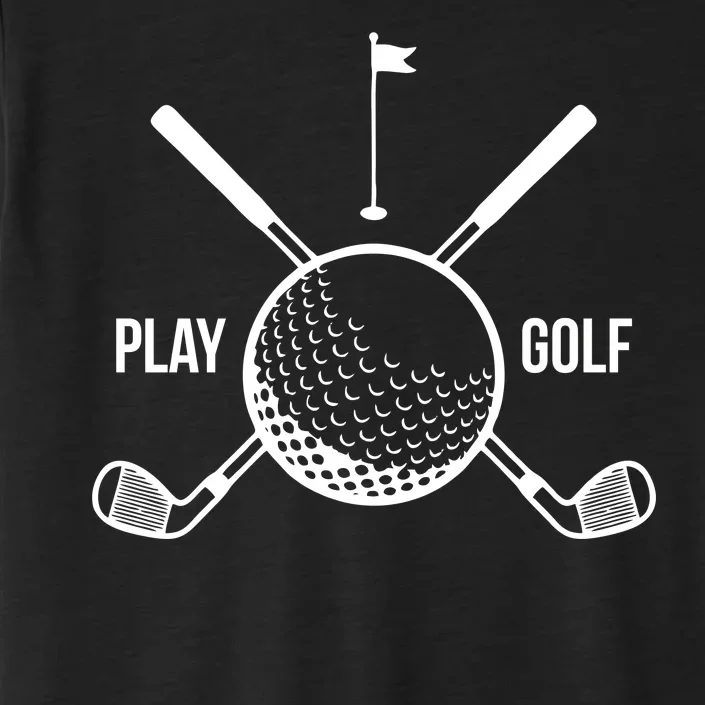 Play Golf Golfball Clubs Crossbones ChromaSoft Performance T-Shirt