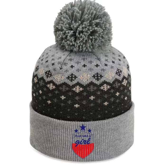 Play Like A Girl The Baniff Cuffed Pom Beanie