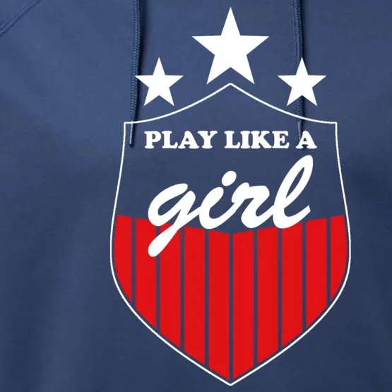 Play Like A Girl Performance Fleece Hoodie