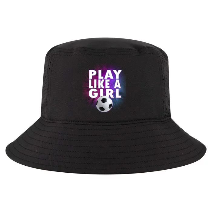 Play Like A Girl Womens Soccer Cool Comfort Performance Bucket Hat