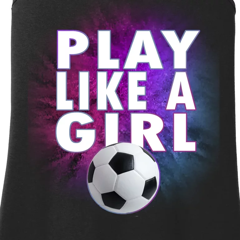 Play Like A Girl Womens Soccer Ladies Essential Tank