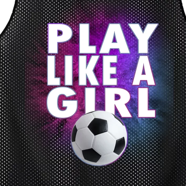 Play Like A Girl Womens Soccer Mesh Reversible Basketball Jersey Tank