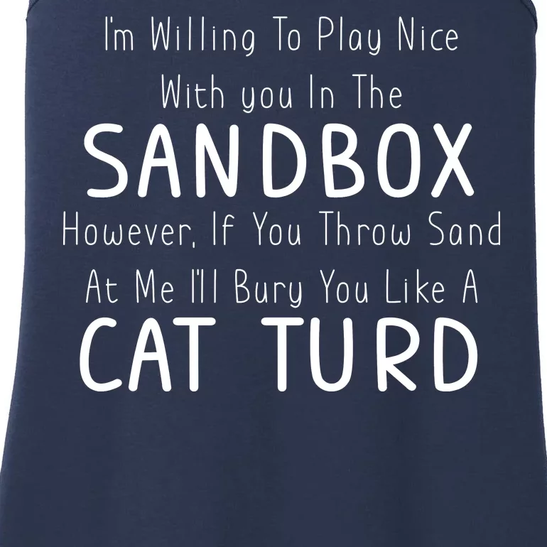 Play Nice Sandbox Cat Turd Ladies Essential Tank