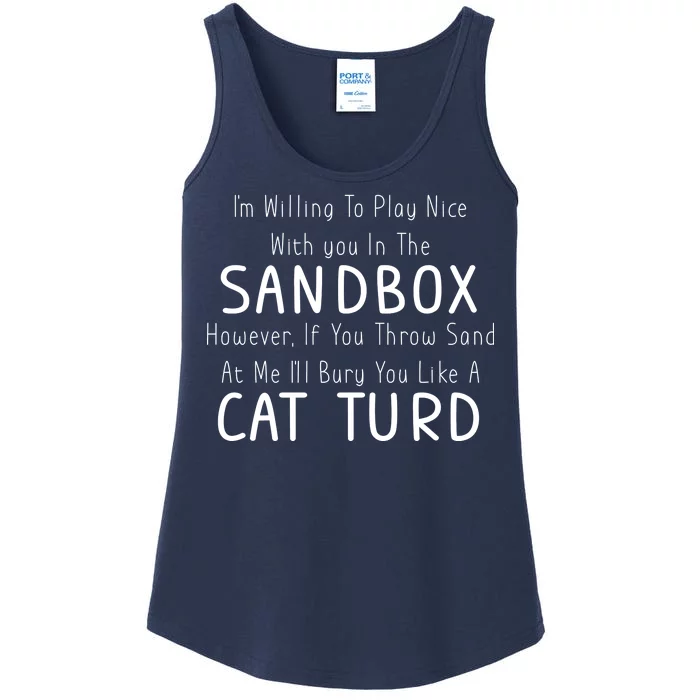 Play Nice Sandbox Cat Turd Ladies Essential Tank