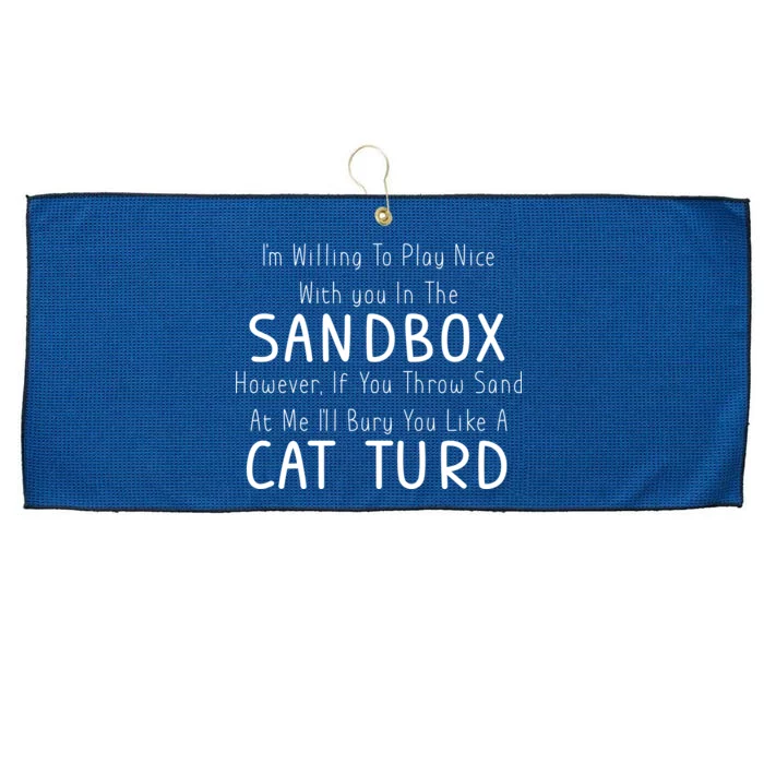 Play Nice Sandbox Cat Turd Large Microfiber Waffle Golf Towel