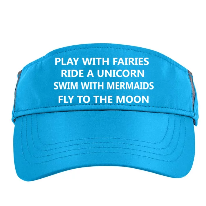 Play With Fairies Ride A Unicorn Swim With Mermaid Adult Drive Performance Visor