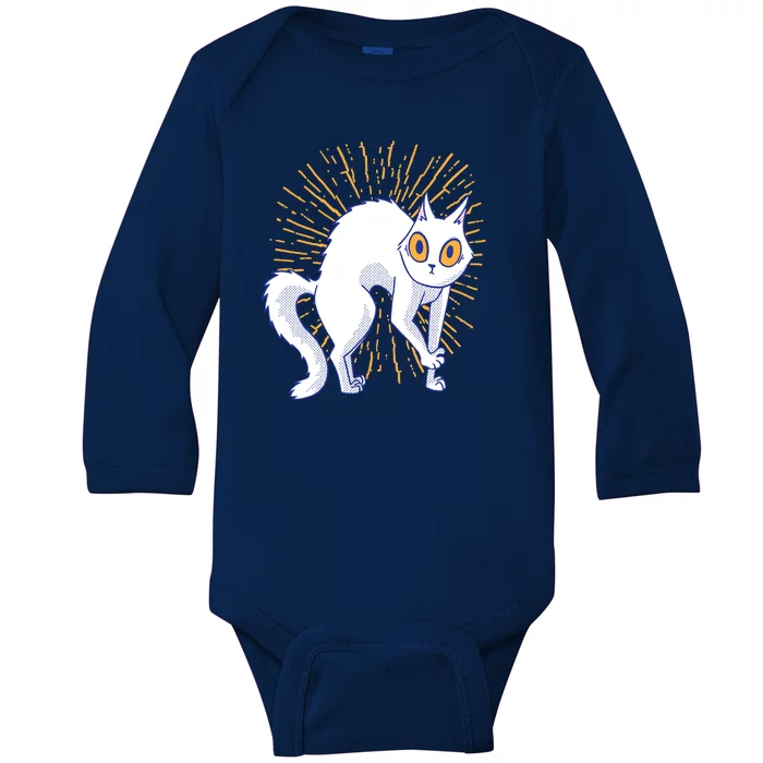 Playful Cat Baby Long Sleeve Bodysuit