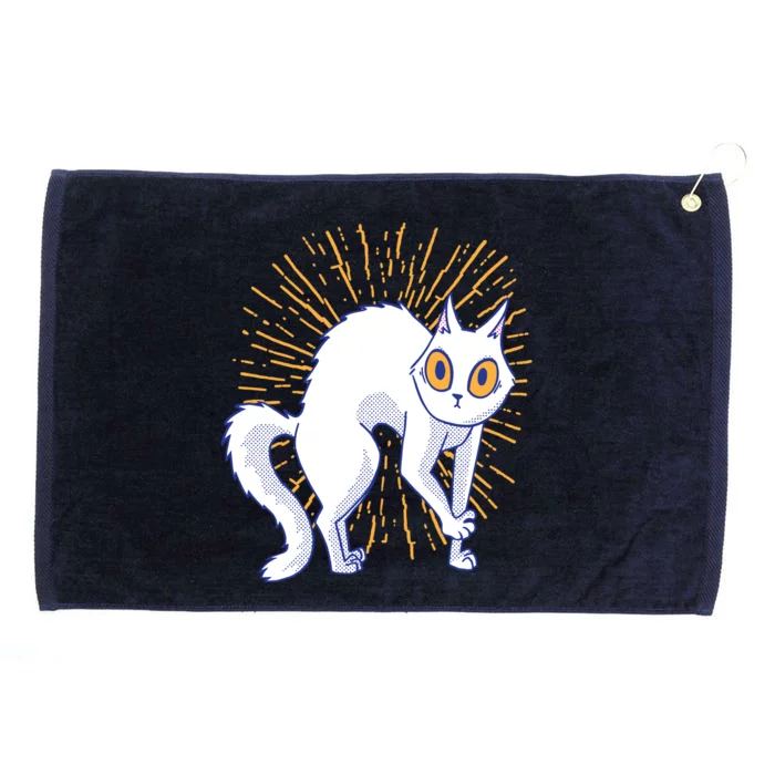 Playful Cat Grommeted Golf Towel