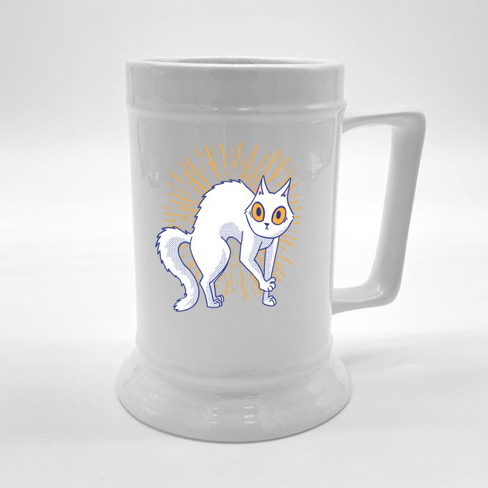 Playful Cat Front & Back Beer Stein