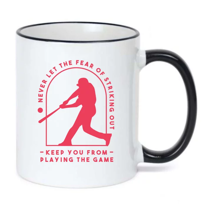 Playing The Game Baseball Black Color Changing Mug