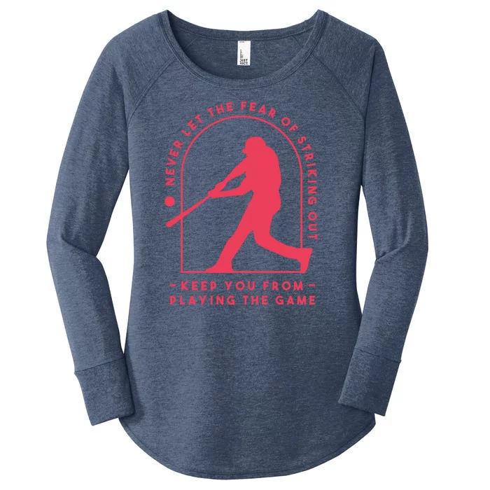 Playing The Game Baseball Women's Perfect Tri Tunic Long Sleeve Shirt