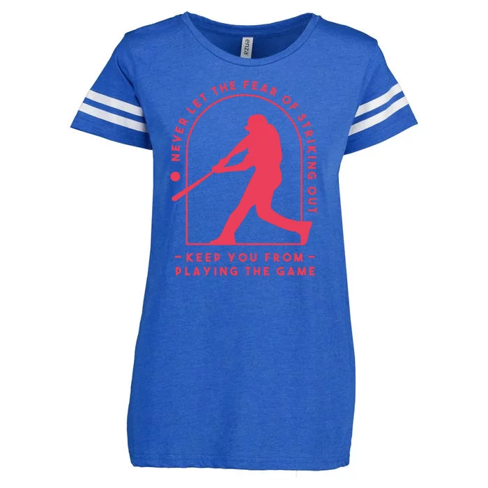 Playing The Game Baseball Enza Ladies Jersey Football T-Shirt