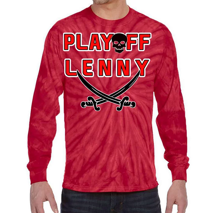 Playoff Lenny Tampa Bay Football Skull Tie-Dye Long Sleeve Shirt