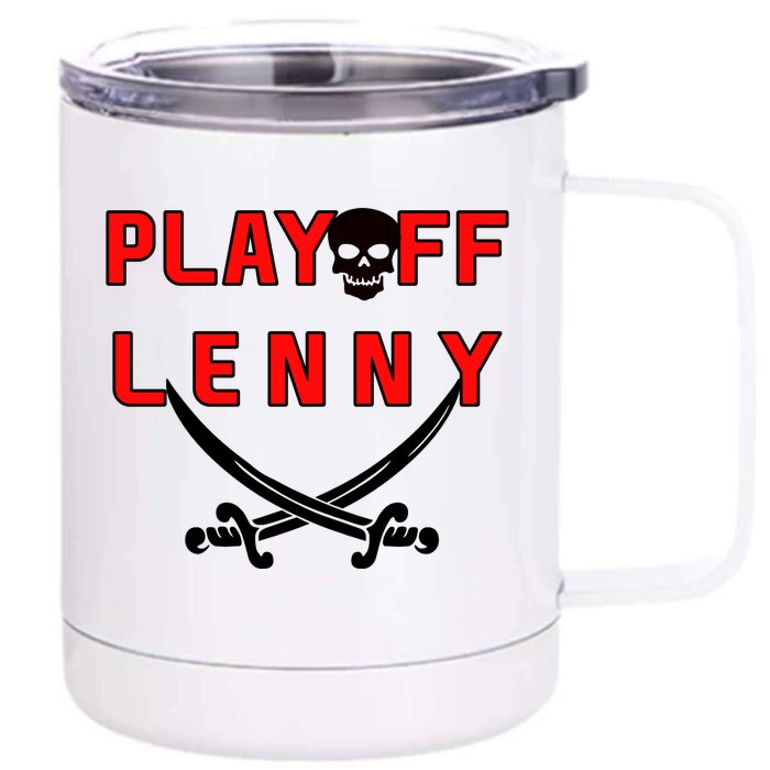 Playoff Lenny Tampa Bay Football Skull Front & Back 12oz Stainless Steel Tumbler Cup