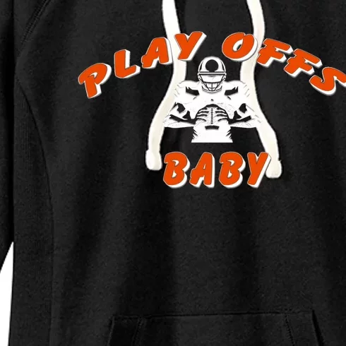 Playoffs Baby Football Women's Fleece Hoodie