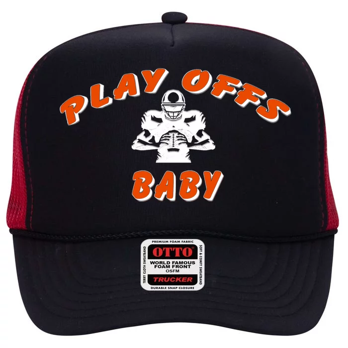 Playoffs Baby Football High Crown Mesh Trucker Hat