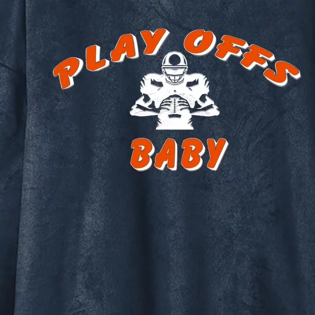 Playoffs Baby Football Hooded Wearable Blanket