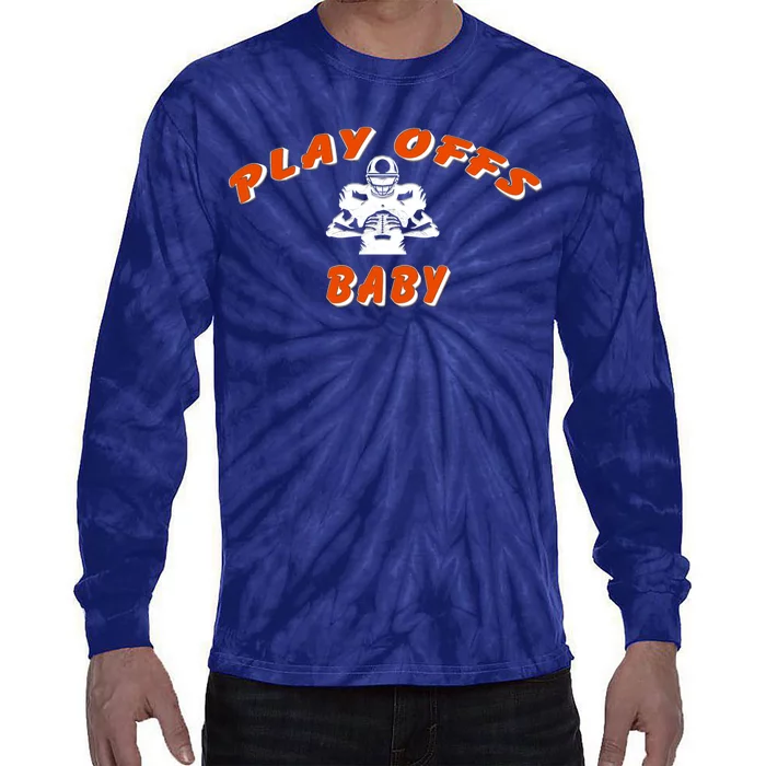 Playoffs Baby Football Tie-Dye Long Sleeve Shirt