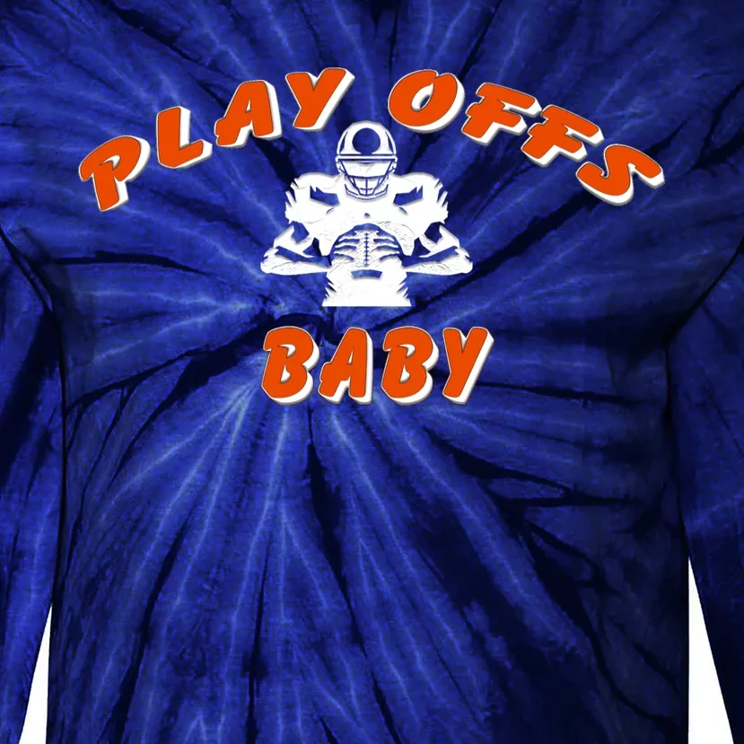 Playoffs Baby Football Tie-Dye Long Sleeve Shirt