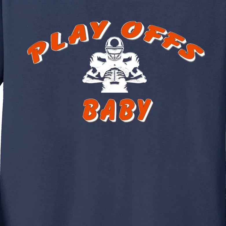 Playoffs Baby Football Kids Long Sleeve Shirt