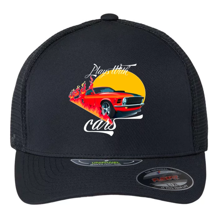 Plays With Cars Matching Family Flexfit Unipanel Trucker Cap