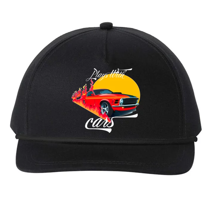 Plays With Cars Matching Family Snapback Five-Panel Rope Hat